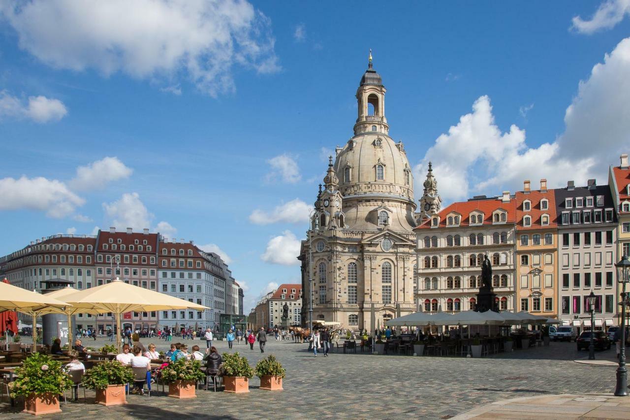 Grosses Apartment Im Zentrum Von Dresden, 2 Schlafzimmer, 2 Baeder, Balkon Eksteriør billede